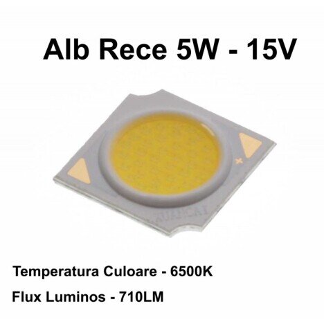 LED COB 13,5MM , PUTERE 5W