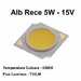 LED COB 13,5MM , PUTERE 5W